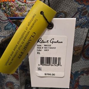 Robert Graham Grey Blazer with Paisley Design